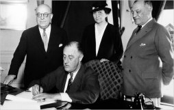 On July 5, 1935, President Franklin D. Roosevelt signed the National Labor Relations Act into law.